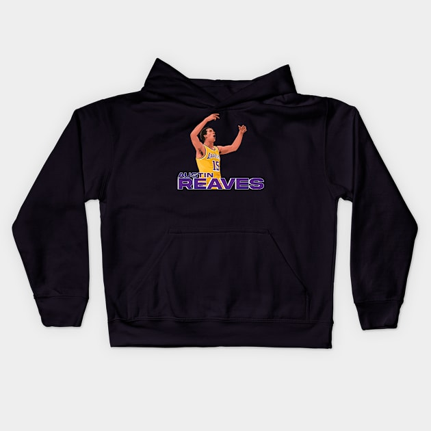 Austin Reaves Kids Hoodie by origin illustrations